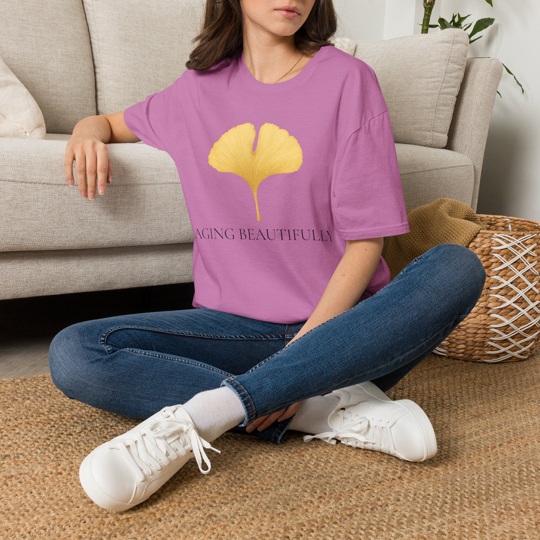 Ginkgo Leaf Aging Beautifully T-Shirt