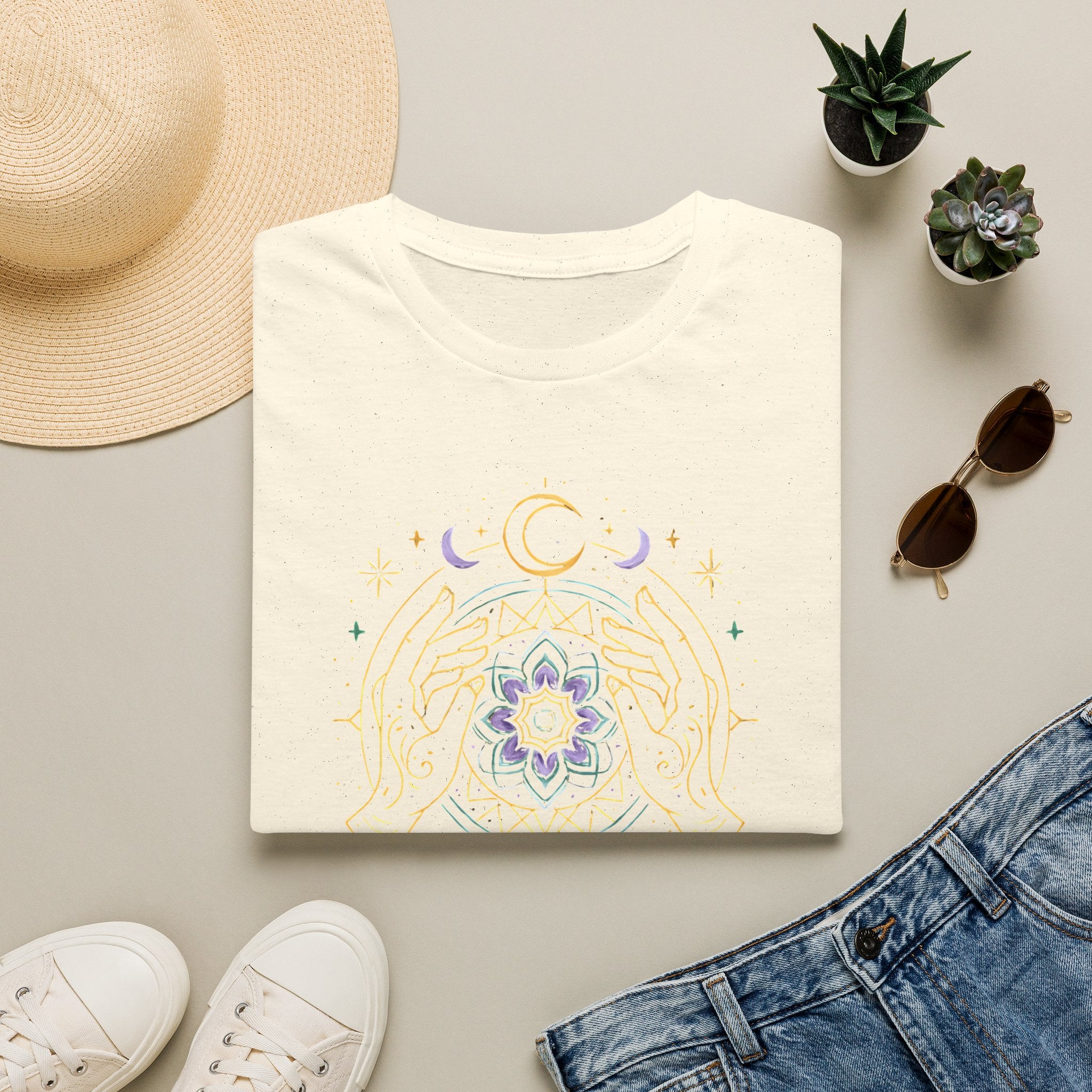 Hands Embracing Mandala T-Shirt
