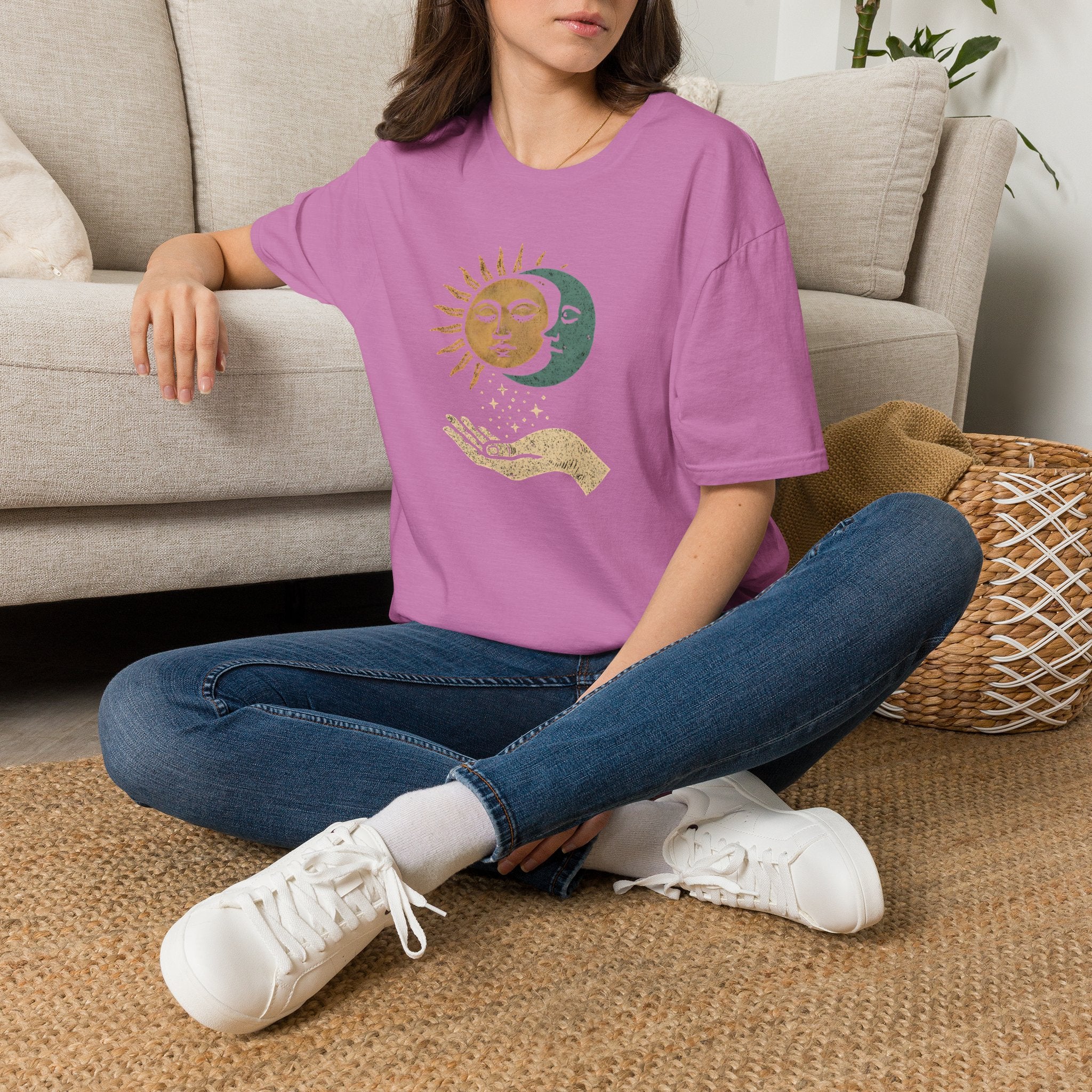 Sun and Moon Embrace T-Shirt