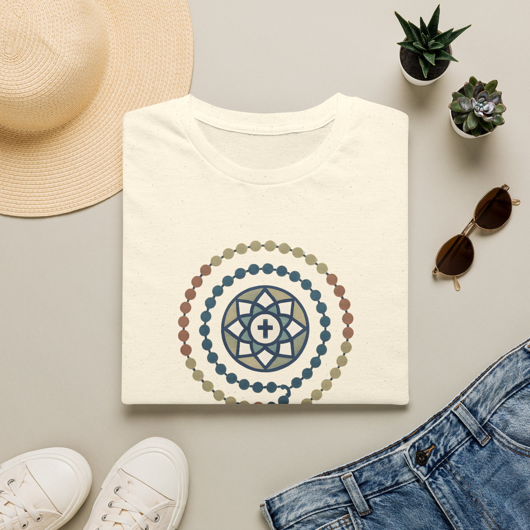 Rosary Bead Necklace T-Shirt