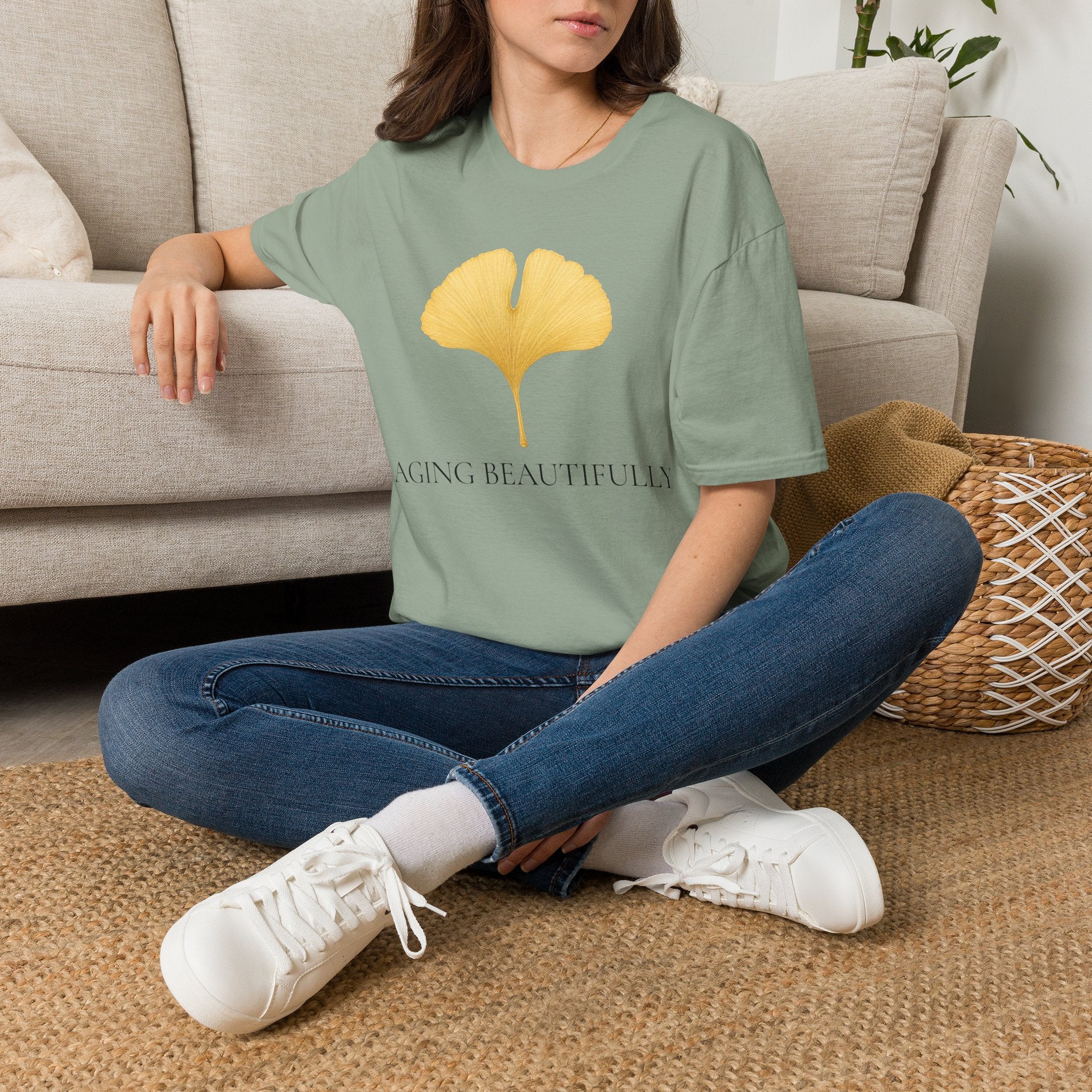 Ginkgo Leaf Aging Beautifully T-Shirt