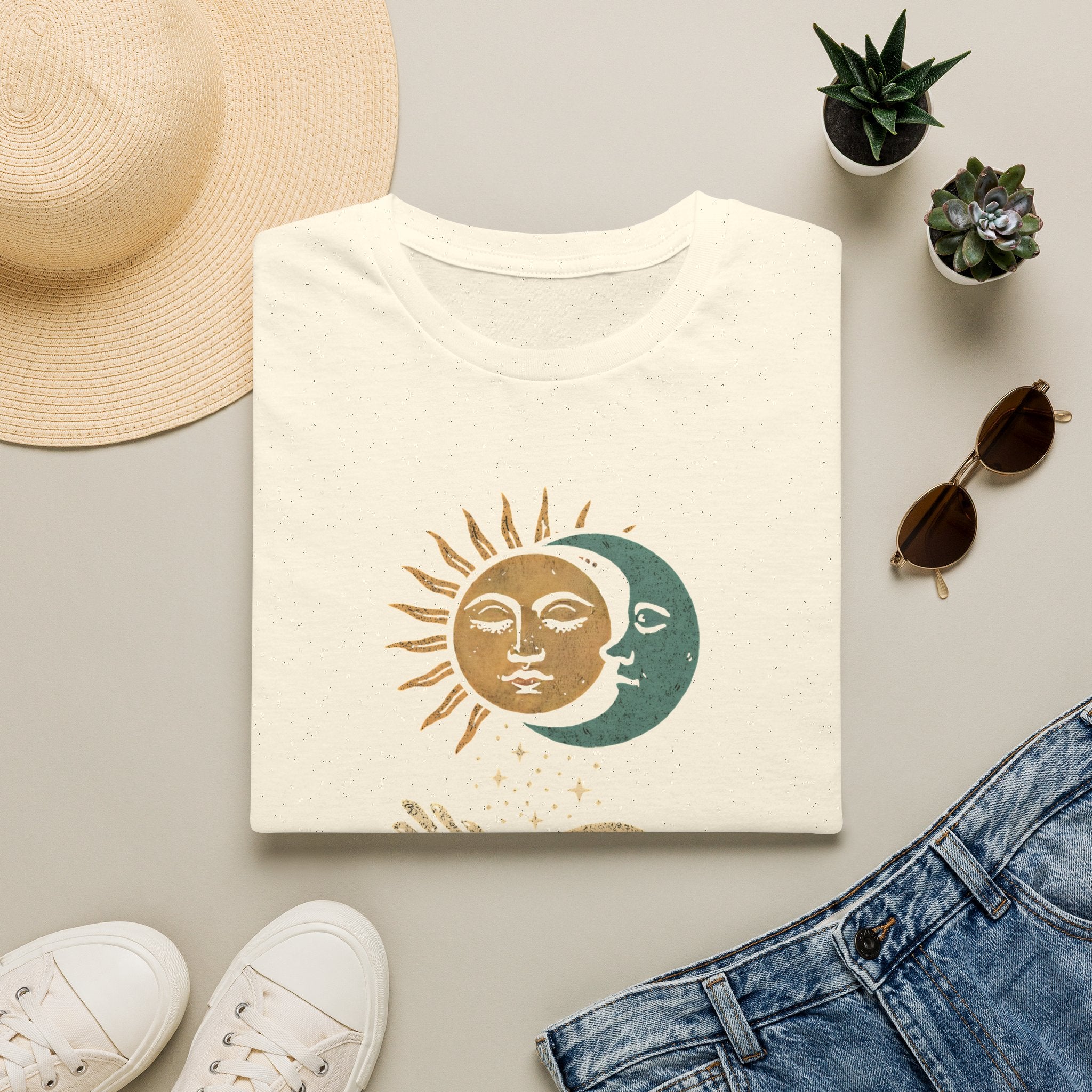 Sun and Moon Embrace T-Shirt