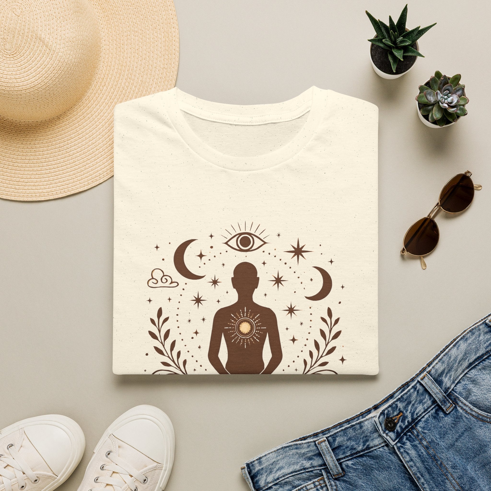 Meditative Cosmic T-Shirt