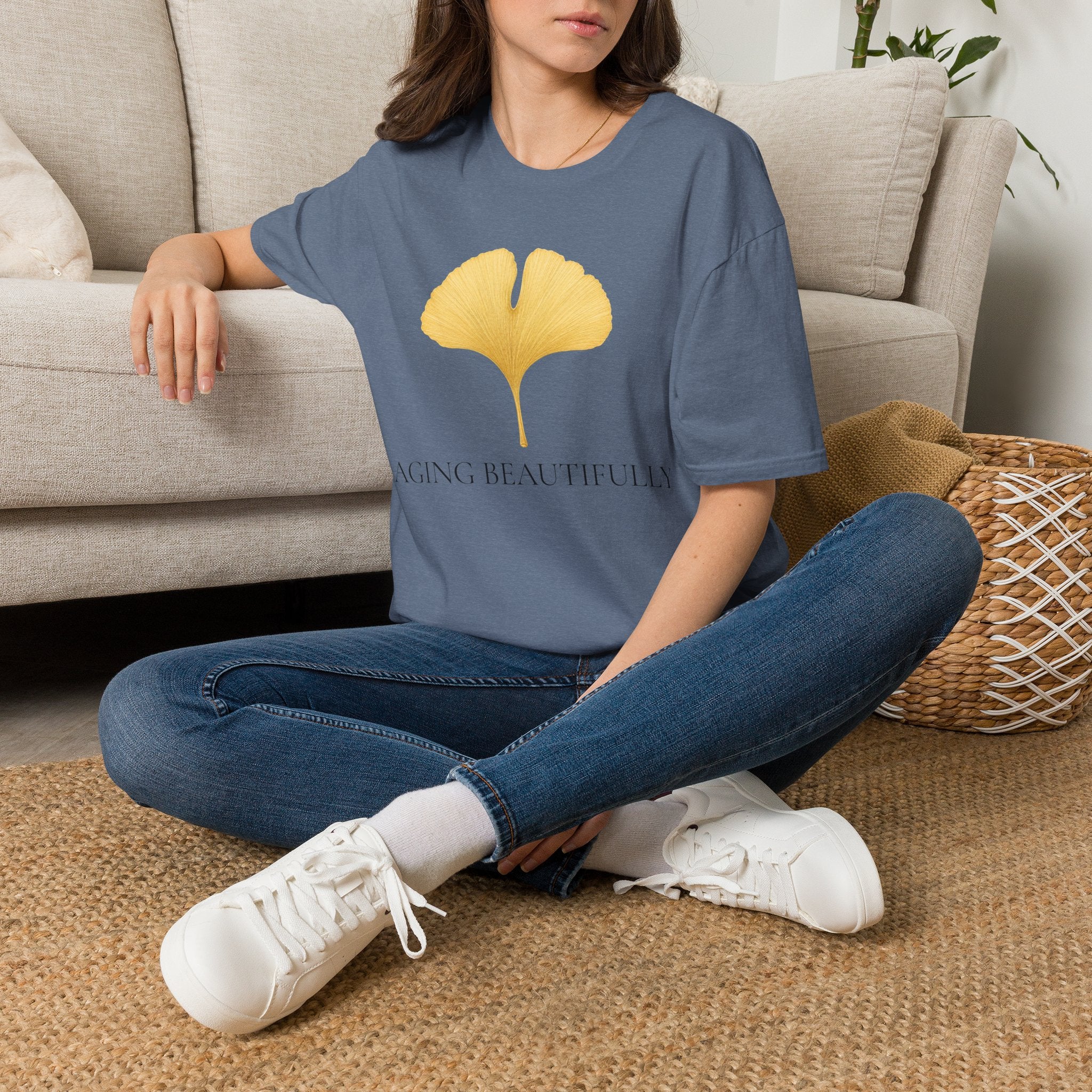 Ginkgo Leaf Aging Beautifully T-Shirt