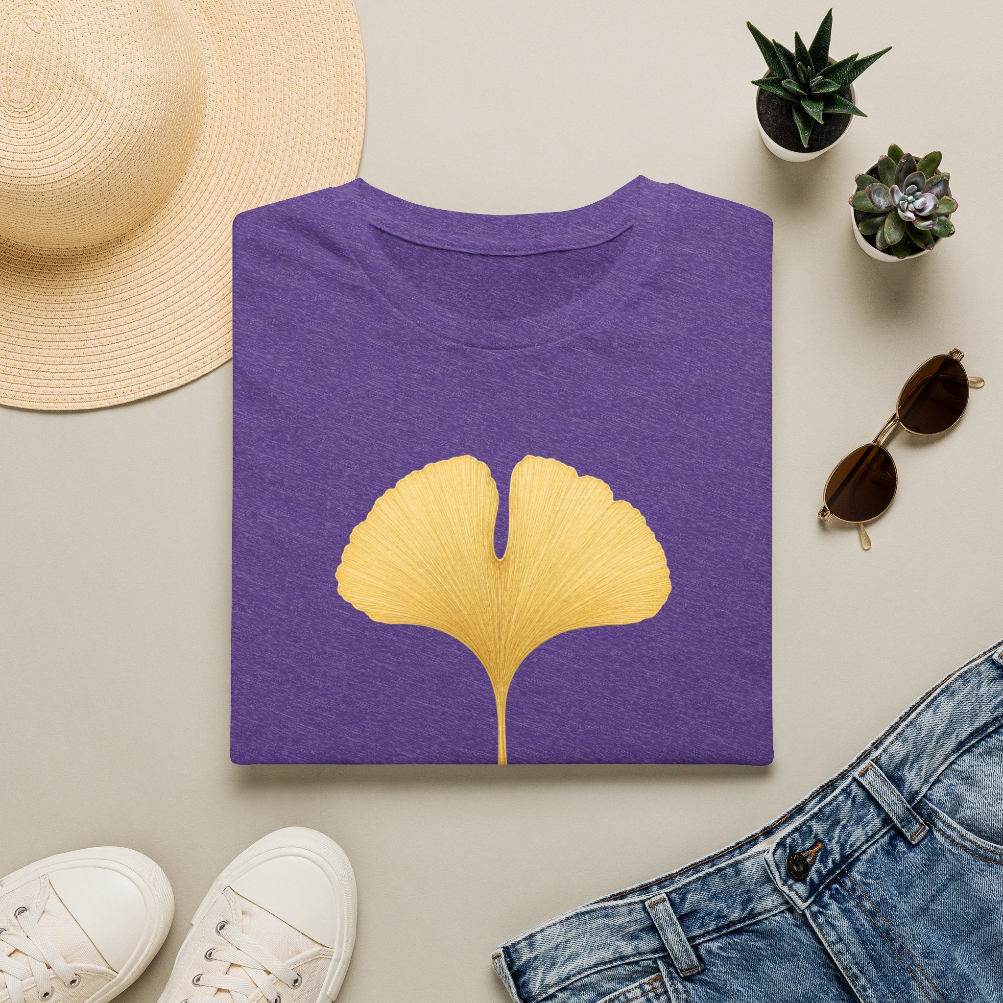 Ginkgo Leaf Aging Beautifully T-Shirt