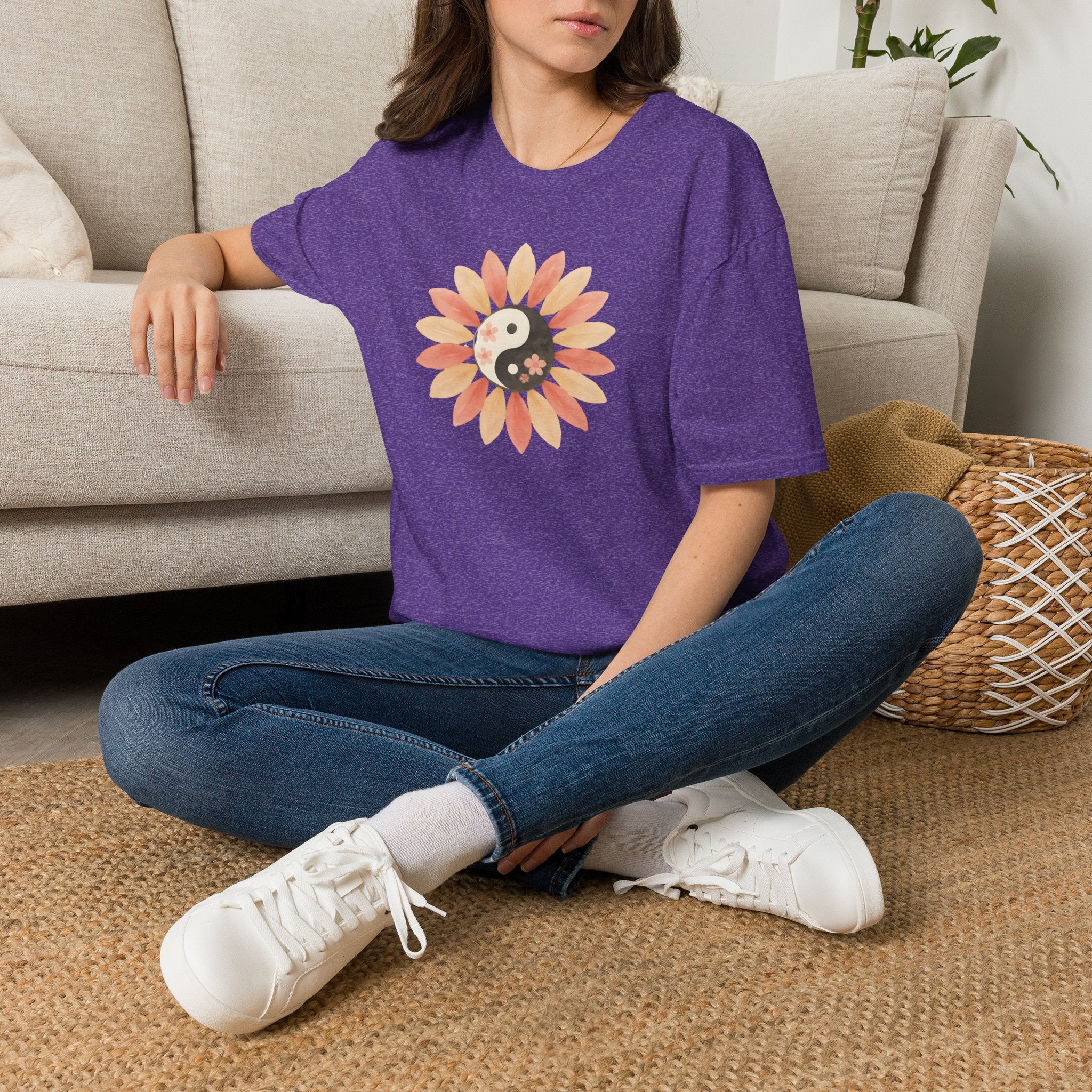 Yin Yang Flower T-Shirt