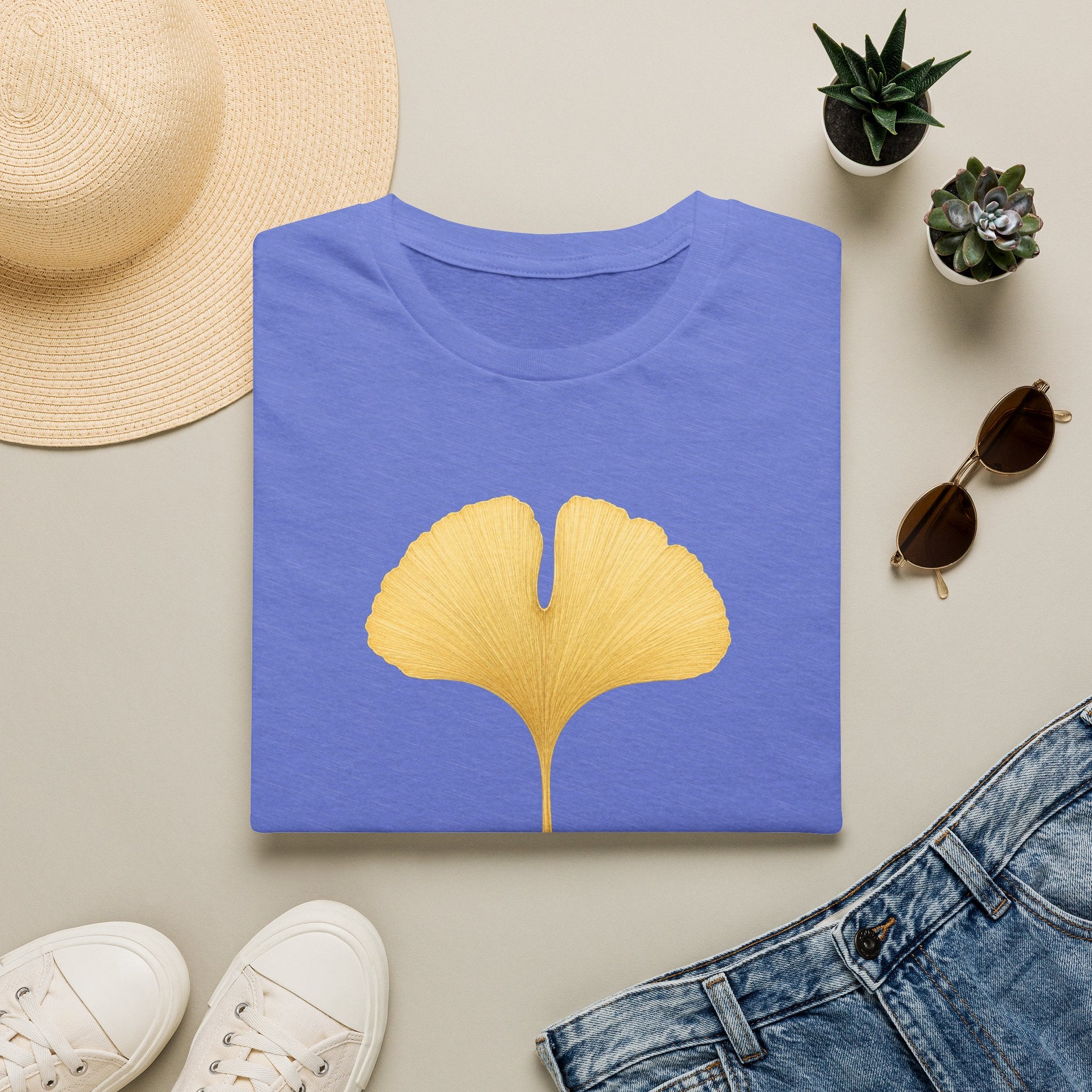 Ginkgo Leaf Aging Beautifully T-Shirt