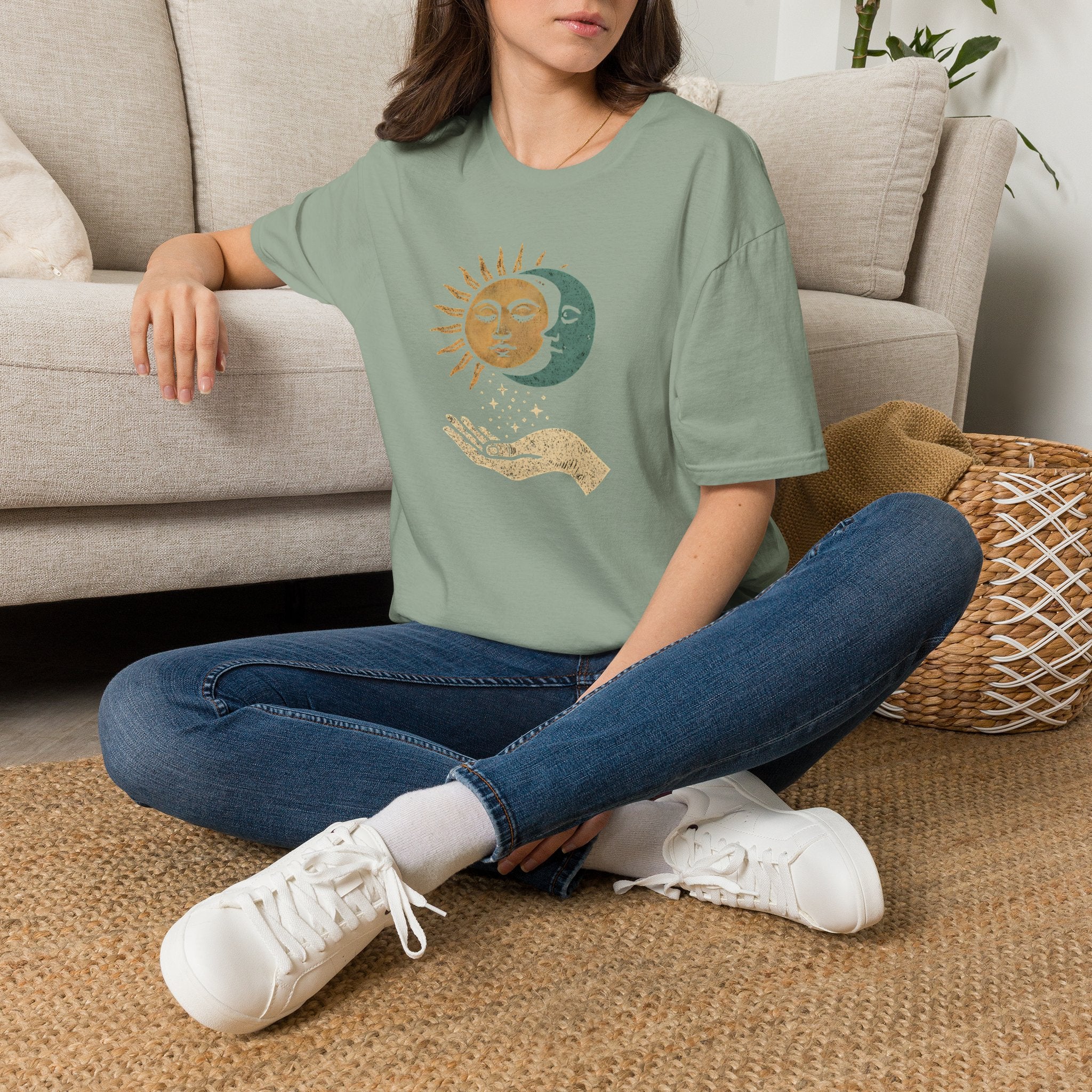 Sun and Moon Embrace T-Shirt