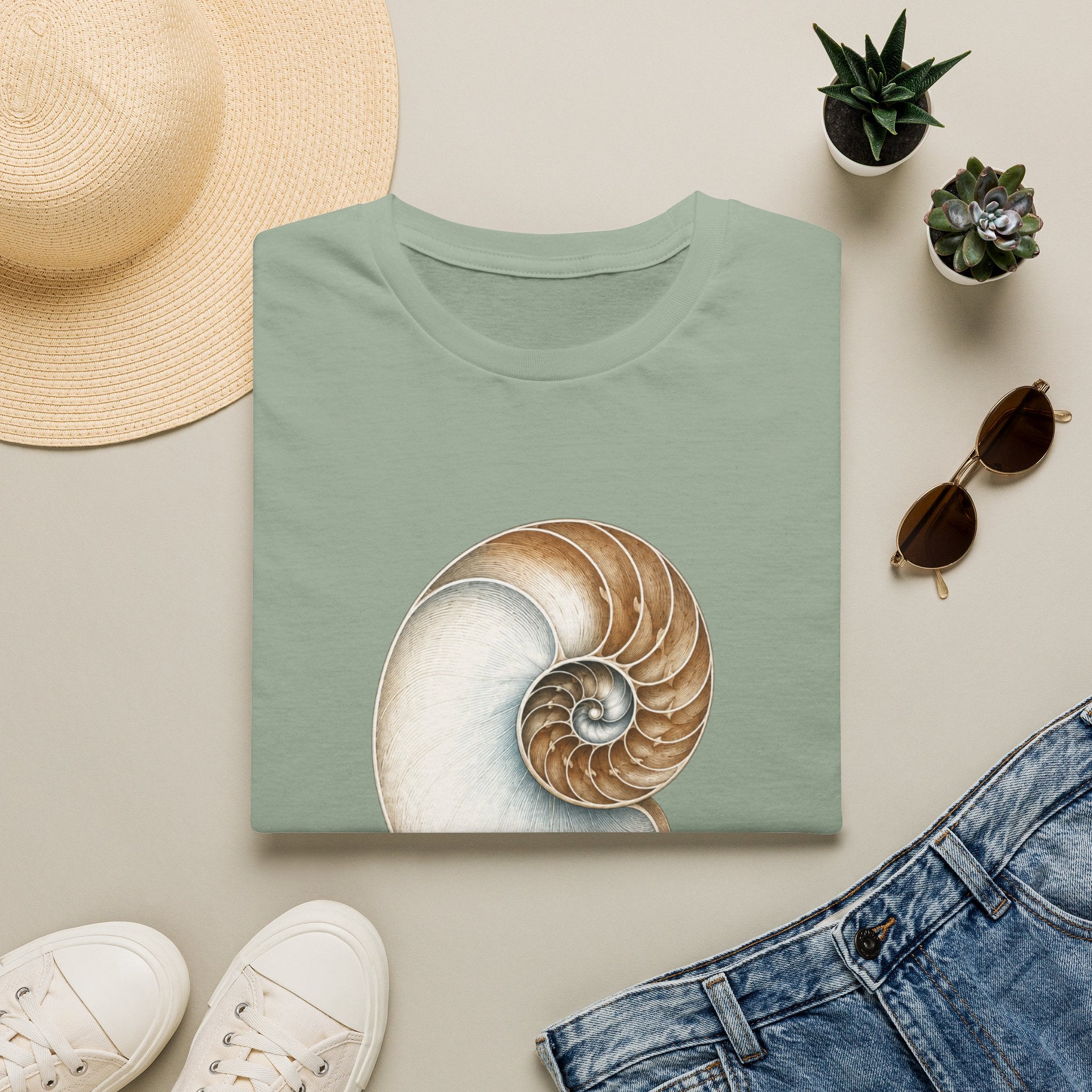 Nautilus Shell - Built Over Time T-Shirt