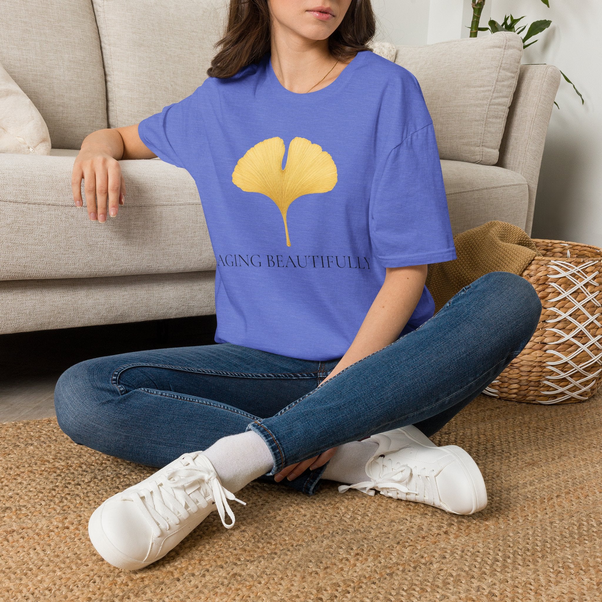 Ginkgo Leaf Aging Beautifully T-Shirt