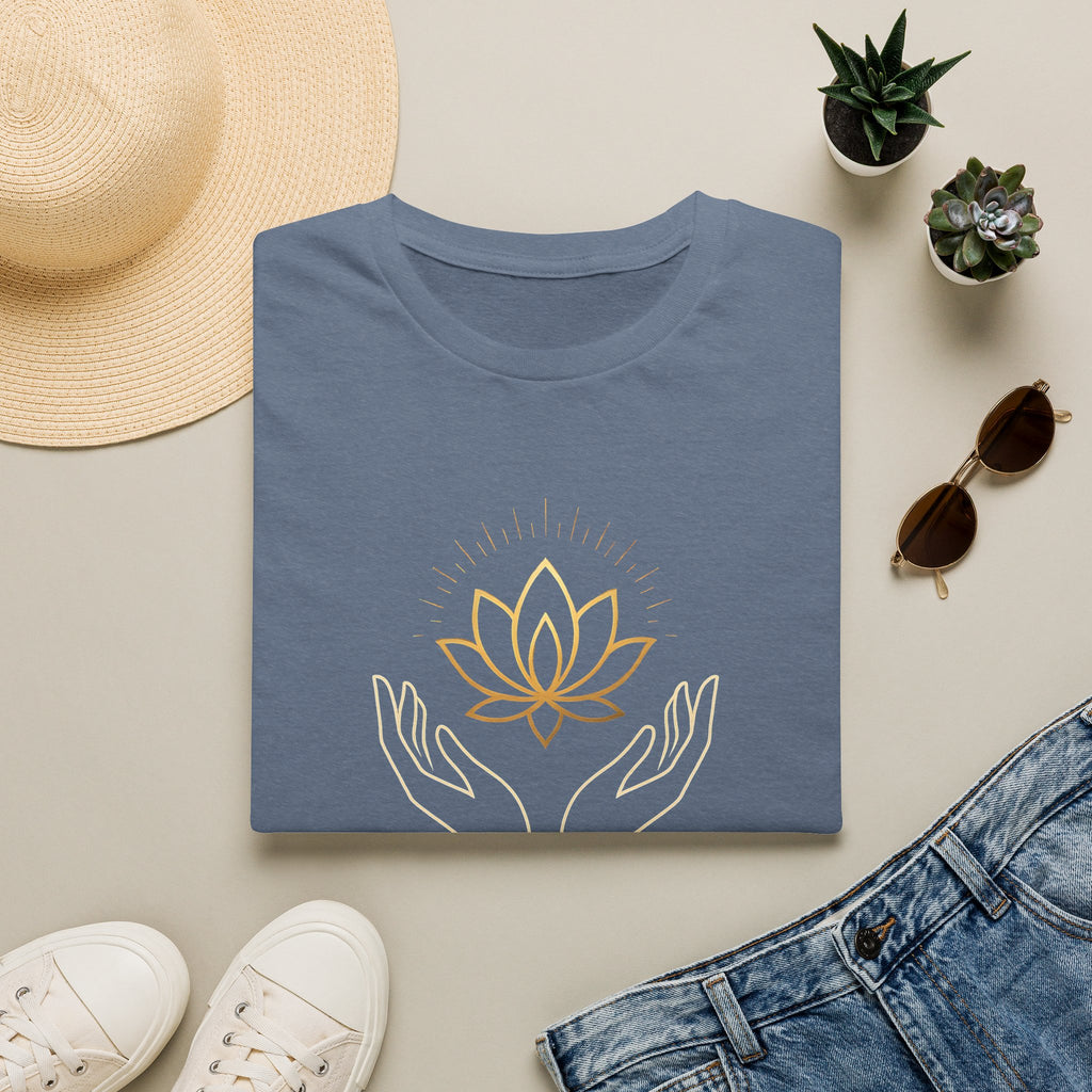 Cradling Golden Lotus T-Shirt