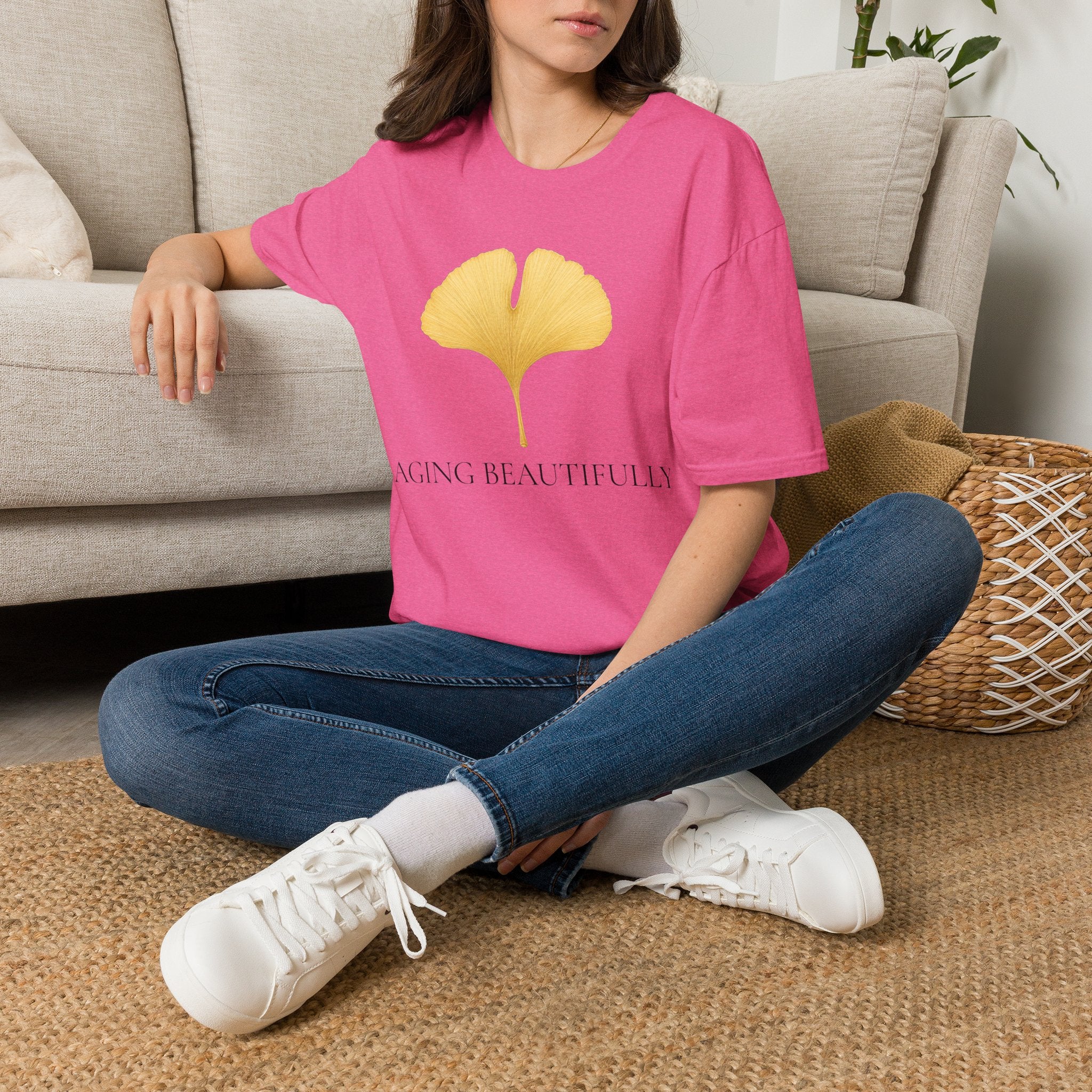 Ginkgo Leaf Aging Beautifully T-Shirt