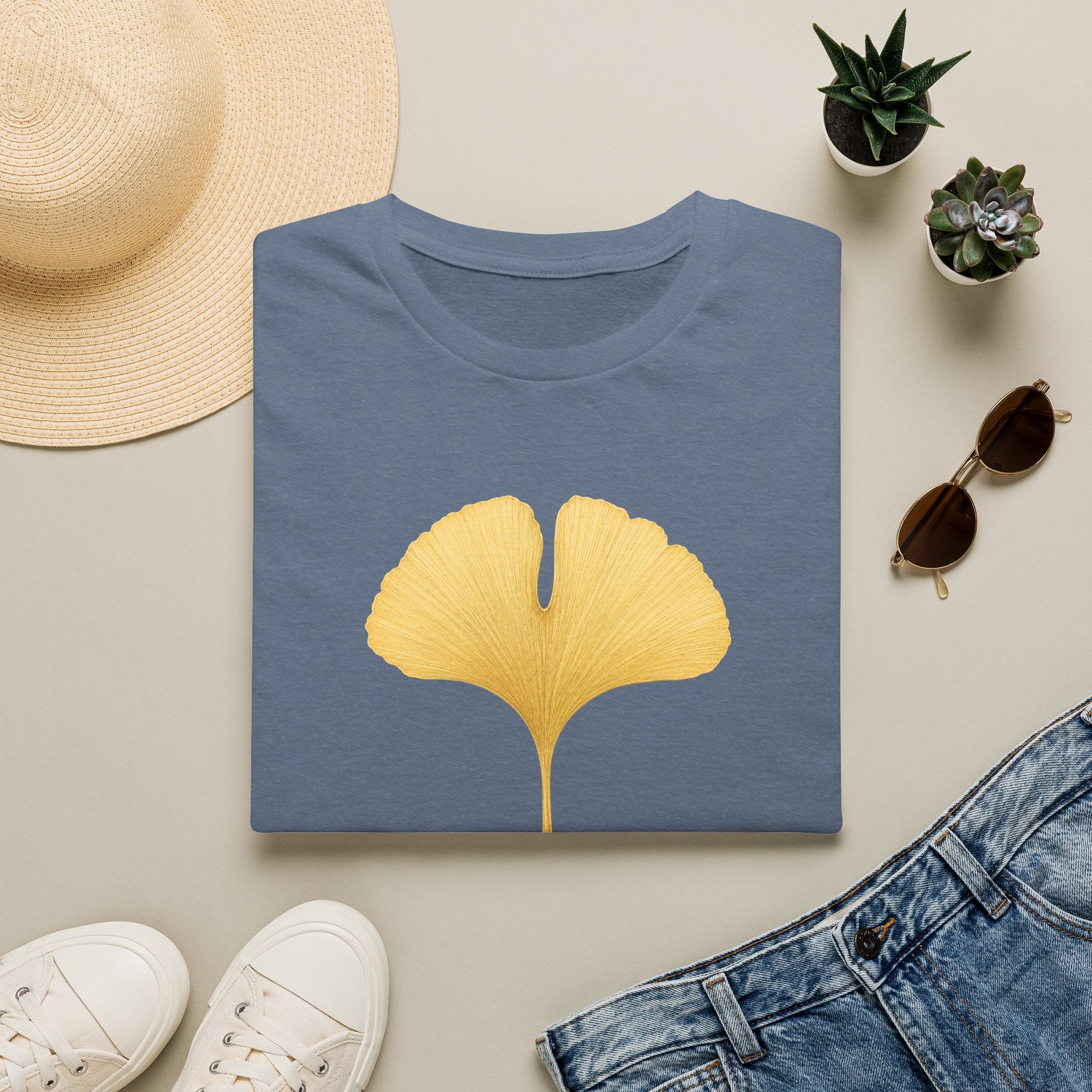 Ginkgo Leaf Aging Beautifully T-Shirt